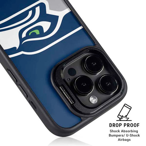 NFL Seattle Seahawks Large Logo iPhone 16 Pro Kickstand Case